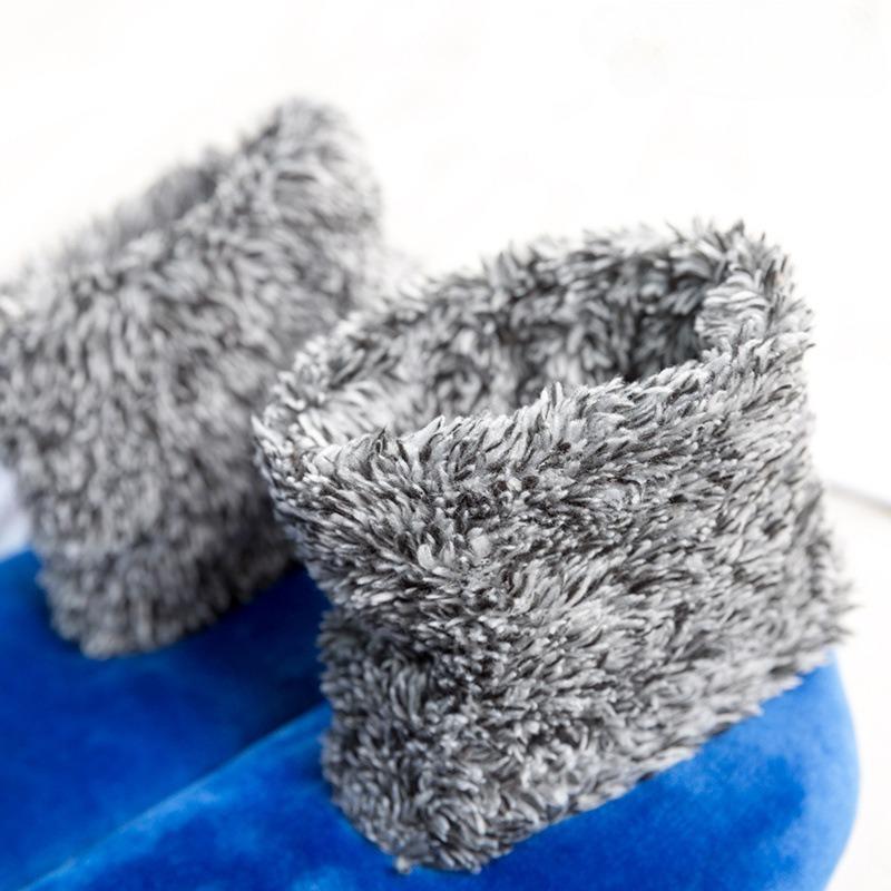 Womens Warm Fuzzy Socks with Non Slip Grip Stretch Velvet Slippers Socks Winter Home Floor Socks