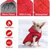 Thicken Pet Hoodies With D-ring Fleece Warm Puppy Jacket for Winter Outdoor Waterproof Pets Coat for Small Medium Dogs Cats Pug