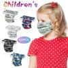 100PC Children Tie- Gradient Printed Three-Layer Proof Disposable Mask