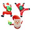 Christmas Inflatable Santa Claus Outdoor Decoration Large Lighted Blow Up Santa with Built-in LED Light for Front Back Yard Garden Lawn Outside Decor
