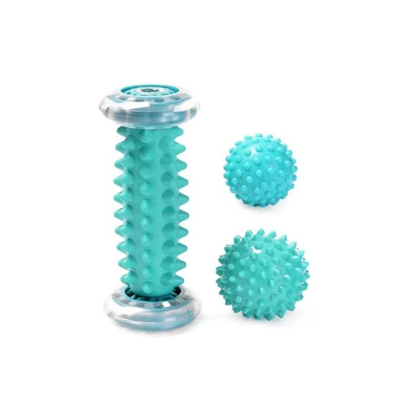 Foot Massager Massage Roller Yoga Massage Ball Plantar Fascia Roller Muscle Relaxation Sports Fitness Balls Body Exercise Set
