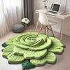 Floral Floor Mat Realistic 3D Visual Effect Flower Carpet Absorbent Floor