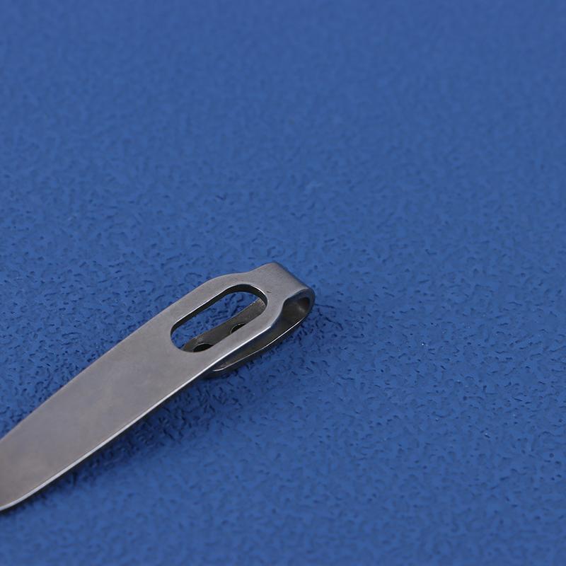 1Set 420 Stainless Steel Material Knife Back Clip With 3Pcs M2.5 Screws Pocket Waist Clamps For Knives Diy Make Accessories