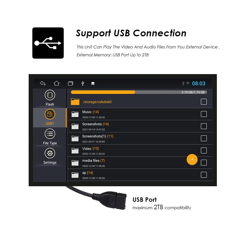 Car Radio Hizpo 2din 7''Android AutoRadio GPS for Ford Mondeo S-max Focus C-MAX Galaxy Fiesta Transit Fusion Connect Kuga Multimedia Navi Carplay Auto
