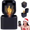 Christmas Middle Finger Ring Box Fun Gifts Birthday Gift Prank Props Crafts Home Decoration Small Figurine