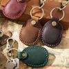 Airtag Locator Leather Keychain Protective Cover with Card Holder
