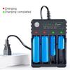 18650 Battery Charger Black 2 3 4 Slots AC 110V 220V Dual For 18650 Charging 3.7V Rechargeable Lithium Battery Charger