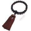 Prayer Beads Made In Japan In Ebony Red Tiger Eye Stone Pure Silk Tassel Comes with a Beads Bag Handmade Prayer Beads Domestic Prayer Beads That Can