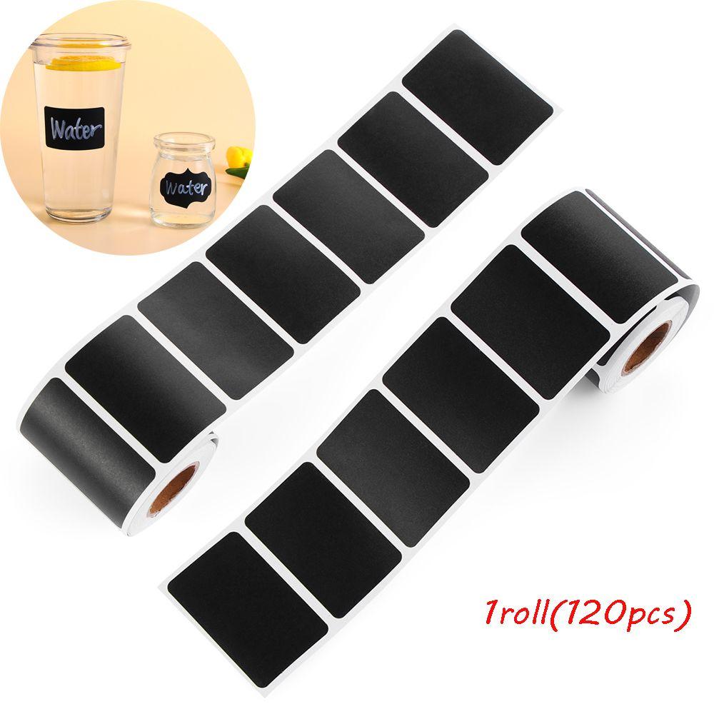 120pcs/roll Kitchen Chalkboard Jam Jar Bottle Tags Marker Pen Blackboard Label Labels Stickers