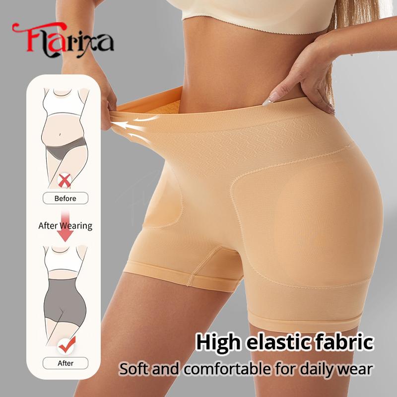 Flarixa Butt Lifter Shaper Panties With Removable Pads Women Hip Dips Shapewear Shorts Hip Enhancer Underwear Body Shaper
