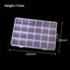 24 Slots Nail Decal Storage Box Nail Art Accessories Storage Box Removable Grid Nail Art Rhinestone Jewelry Box Accessories