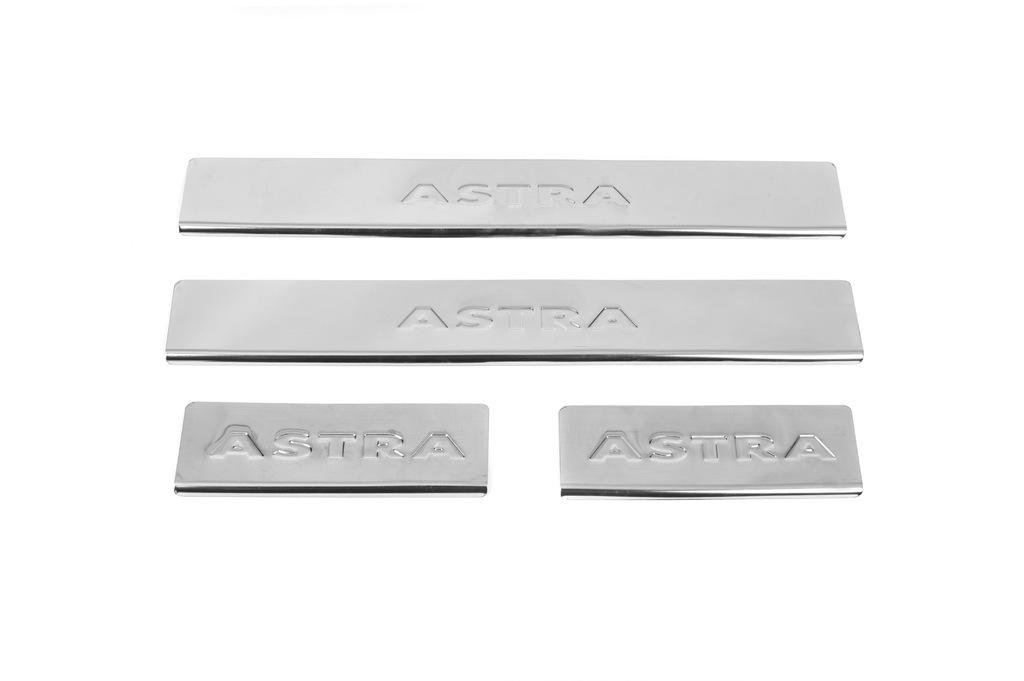 Door Sills Carmos V2 (4 Pcs, Stainless Steel) for Opel Astra J 2009-2015