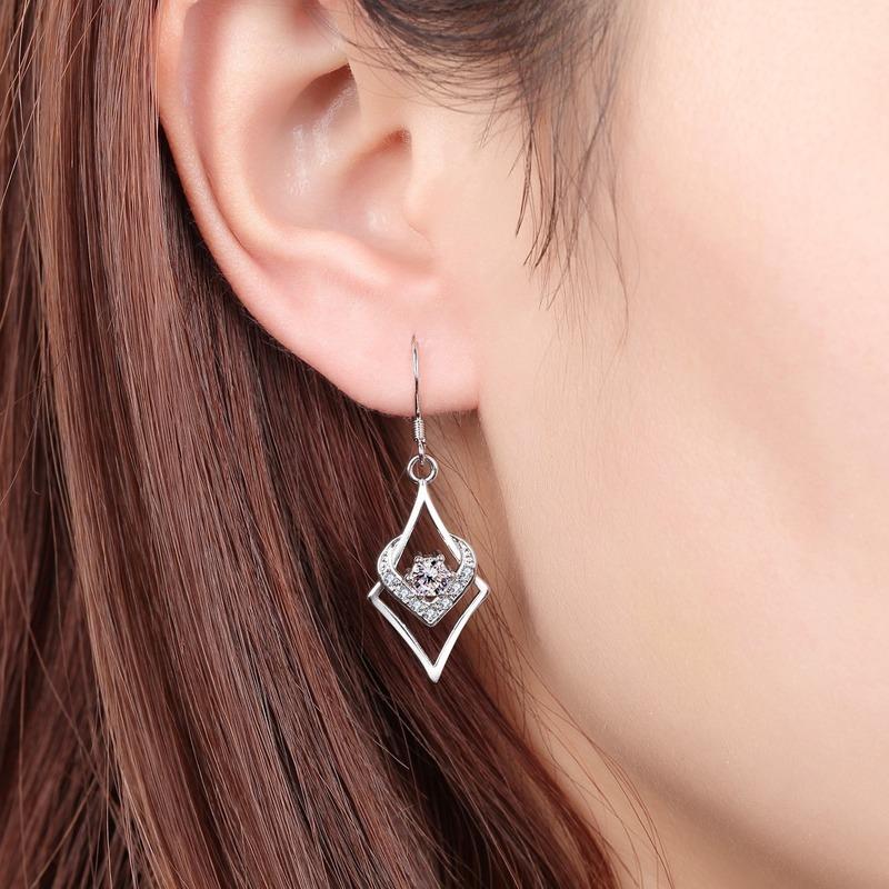 Lindon Copper Alloy Zircon Earrings Drop Earrings For Women Wedding Party Gifts