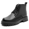 Martin Boots Men's 2025 Winter New Thick-soled 6-hole British Style Trend Warm High-top Leather Boots Velvet Short Boots