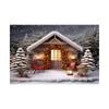 Indoor Window Snowflake Decoration Stage Theme Background Cloth Background Wall Decoration Photo Cloth