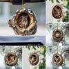 Wildlife Themed Christmas Decoration Rustic Forest Christmas Ornaments 2d Acrylic Wildlife Decor for Christmas Tree Seasonal