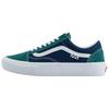 Skate Old Skool Comfortable Low-Top Skate Shoes Unisex Sneakers Blue Green VNOA2Z32240
