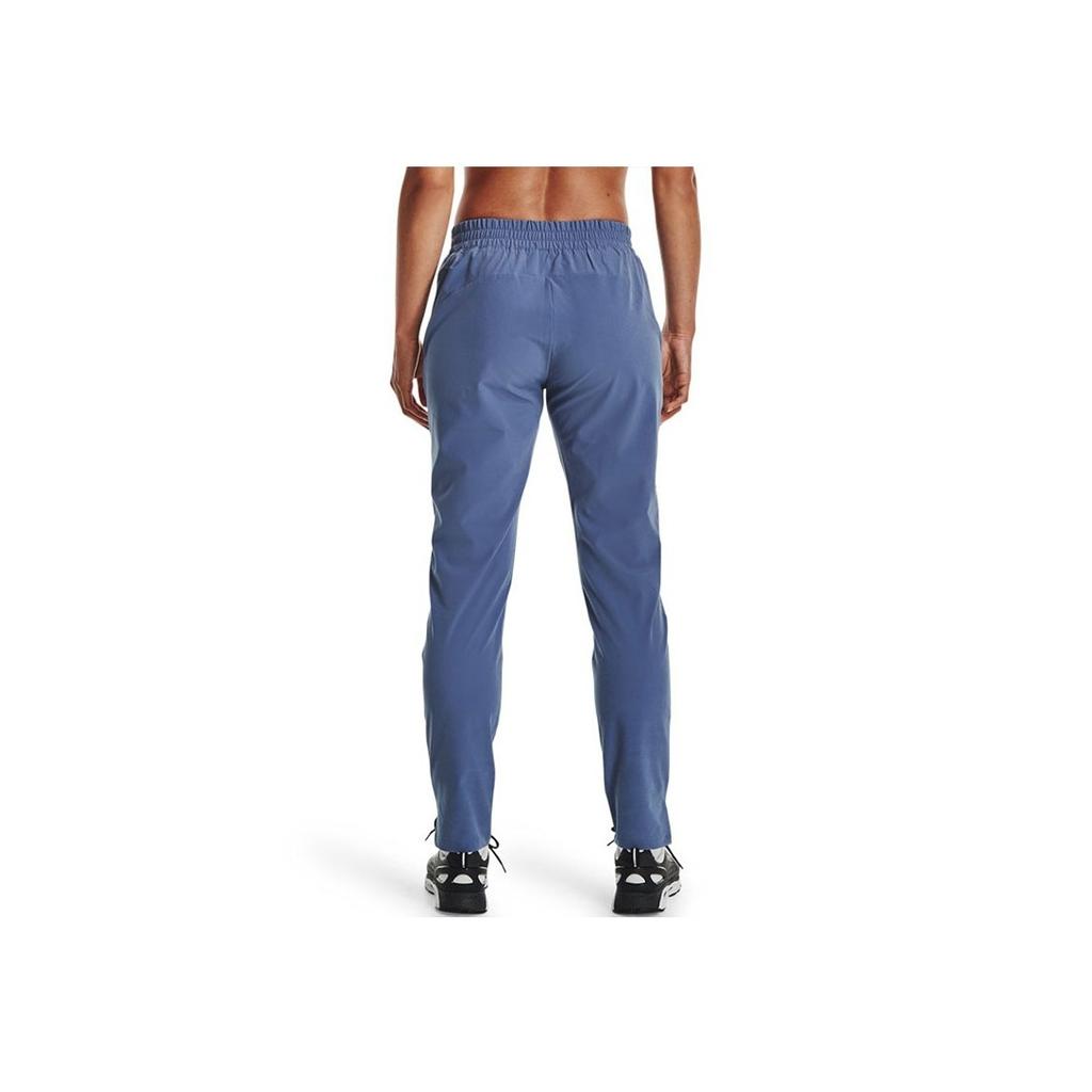 Under Armour Solid Color Elastic Woven Breathable Training Pants Women Pants Blue 1368680-470