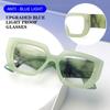 Anti -Blue Light Glasses Women Men Oversized Optical Frame Eye Protection Ultra Light Eyeglasses Office Computer Goggles