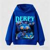 Children's Korean Wave Fashion Casual Tops KPop Demon Hunter Rumi Derpy Cartoon Girls Boy Hooded Sweatshirt War Kids Outfits Gif