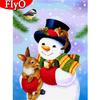 Full Square Diamond Painting Snowman Cross Stitch Diamond Embroidery Cartoon Mosaic Winter Home Decoration
