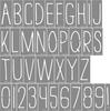 Set of 2 Stencil Letter TOREDOOR Sheets Alphabet, Gardening, Hand-Drawn Style, Height 4cm/7cm,