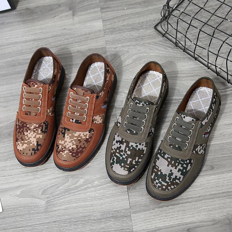 2025 Old Beijing Cloth Shoes Men's Casual Sports Work Shoes Flat Sole One Pedal Beef Tendon Sole Men's Shoes Casual Dad Shoes