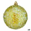 Set of Christmas Balls Green Plastic 8 X 9 X 8 Cm (12 Units)