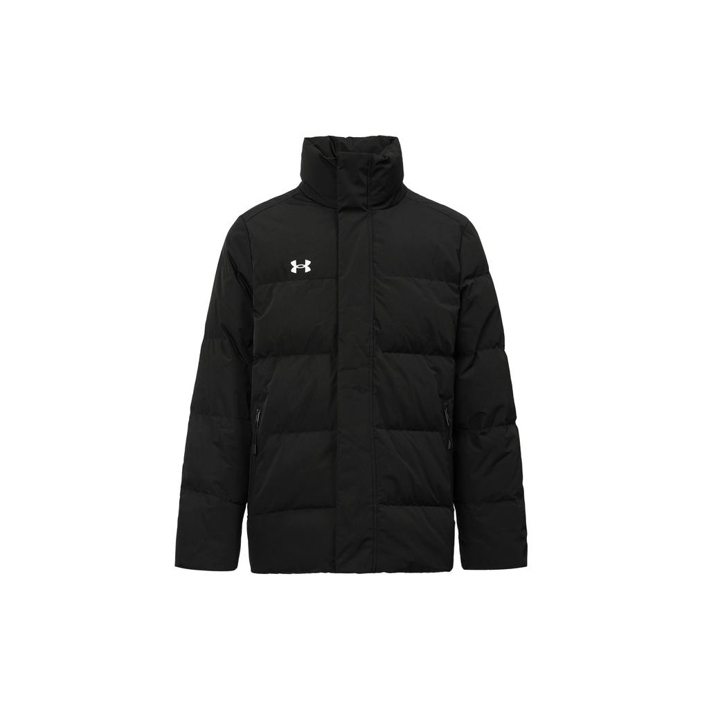 Under Armour Solid Color Casual Stand Collar Long Sleeve Down Jacket Unisex Outerwear Black 23600802-001