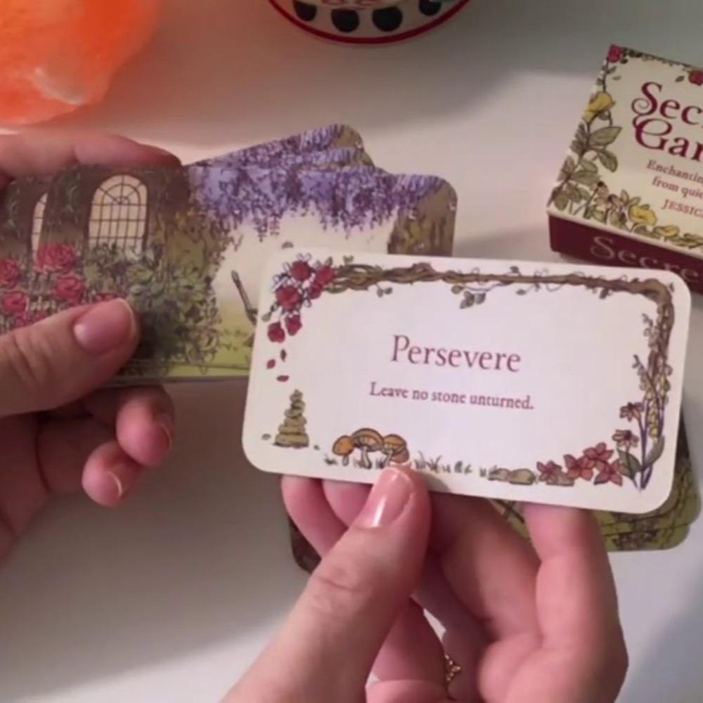 Secret Garden 40 Charming Cards 10.5*6cm Contains Small Signs and Encouragement Imbued with Magic From The Garden
