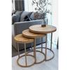 3-piece Luxury C Nesting Coffee Table Capicino Atlantic Pine