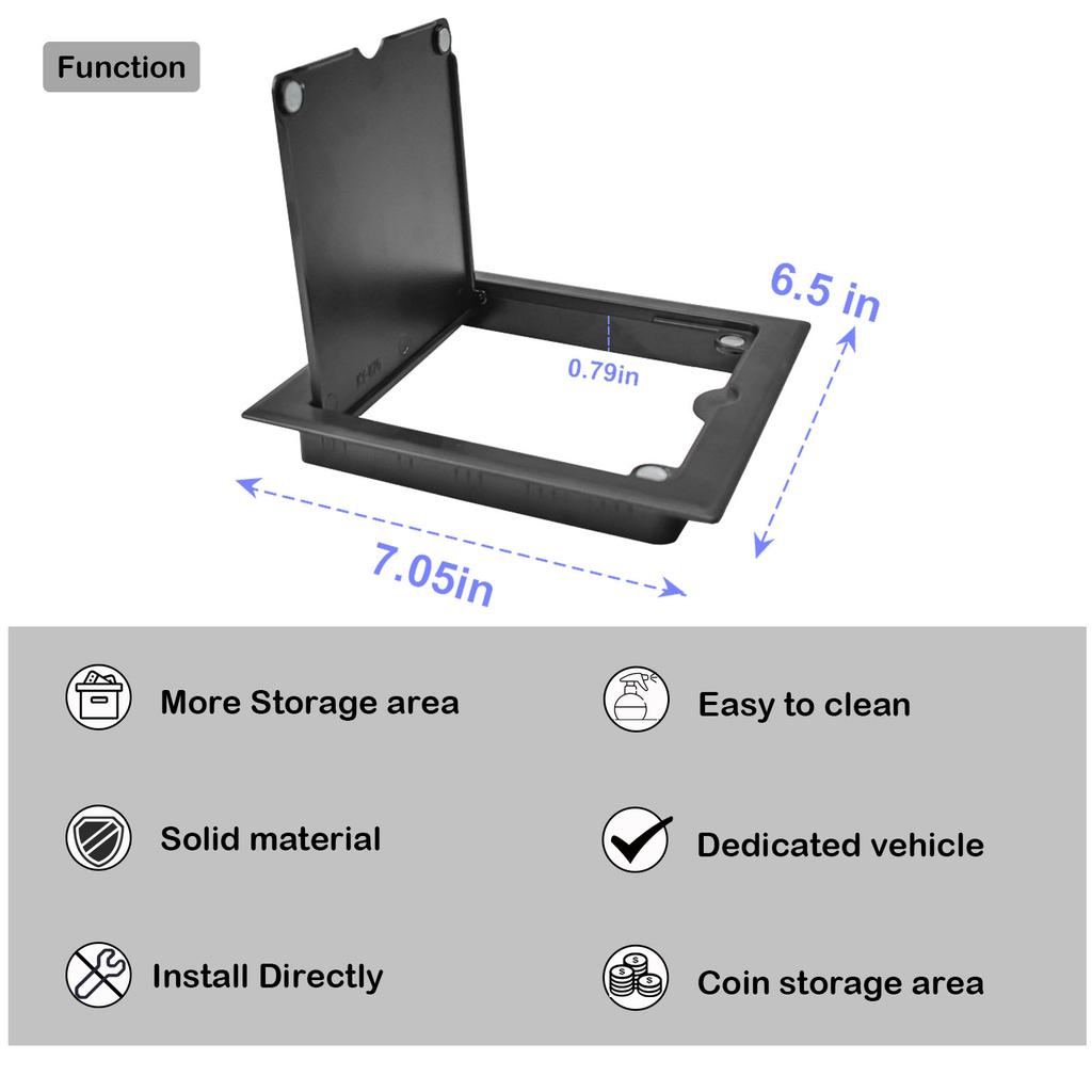 Armrest Hidden Storage Box Tray For Toyota Tundra 2025-2025 2025 Center Console Organizer Armrest Handrail Car Storage Box Cover