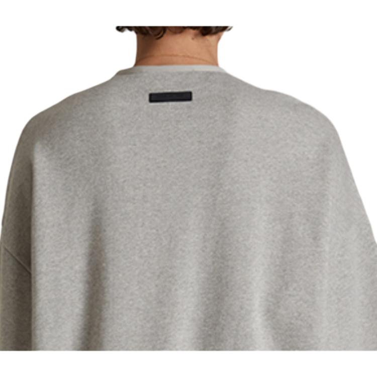 Fear of God Essentials Crewneck Dark Heather Oatmeal Men Tops Grey 192SP244683F