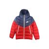 Logo Zip-Up Hooded Down Jacket Men Outerwear Red DV0754-410