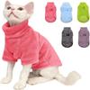 Winter Warm Hairless Cat Clothes Turtleneck Cat Sweater Coat Soft Fluff Pullover Shirt Thicken Sphynx Cat Clothes Pet Clothing