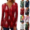 Long Sleeve Shirts For Women Fall Fashion Dressy Casual Blouses Trendy Pleated Tunic Tops For Leggings Christmas