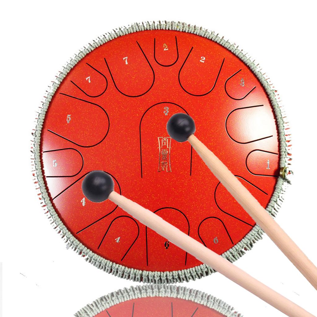 1 Pair Tongue Steel Drum Xylophone Mallets Tuning Fork Wooden Rod Mallet for Percussion Instrument