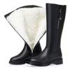 Women Long Boots Genuine Leather Fashion Winter Warm Women's High Boots Large Size Non-Slip Women's Snow Boots