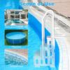 Plastic Pool Escalator Anti-Slip Slip Resistant  Detachable Pool Ladder Lightweight for Various Sizes Swimming Pools