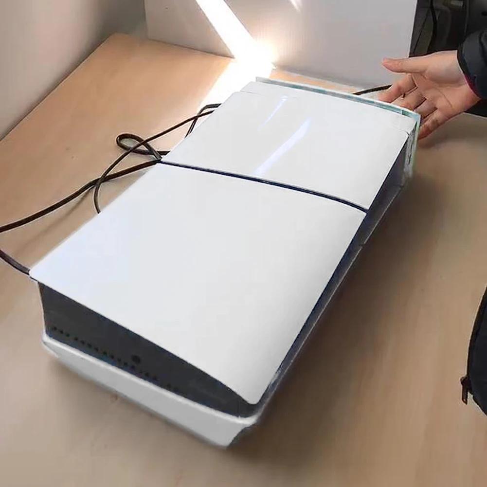 Верхний охлаждающий вентилятор для консоли PS5 Slim со светодиодной подсветкой RGB, радиатор игрового хоста, верхний пылезащитный вентилятор для рассеивания тепла для Sony PS5 Slim