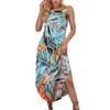 Women's Summer Casual U Neck Printed Sleeveless Dresses