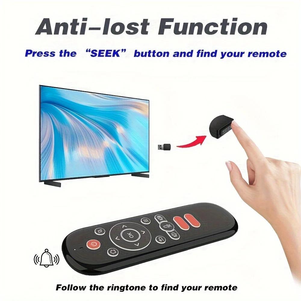 NEW W1 PLUS Air Mouse Remote Control 2.4G RF Wireless Mini Voice Control Keyboard Smart Gyroscope Keyboard Sense Anti-loss IR for Android TV Box