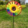 Yard Garden Outdoor Decor Sunflower Windmill Whirling Wind Spinner Kids Toy
