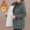 Women's Hooded Lamb Fleece Winter Jacket - Casual, Versatile, Short Plaid Coat