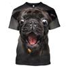 Summer Trend Animal Dog 3D HD Printed T-shirt Fun Top Men's Casual Clothing Hip Hop High-quality Crew Neck Short Sleeve Shirt6XL