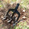 Rotary Cultivator Tool Hand Held Garden Cultivator with Tines Portable Loosening Soil Versatile Garden Cultivator Rotary Tiller