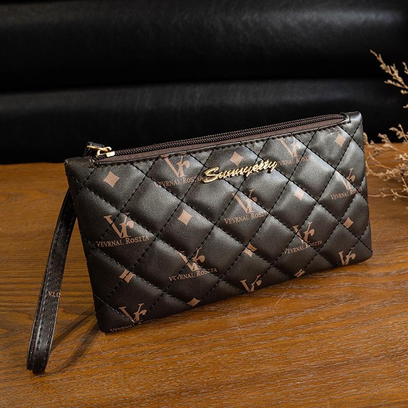 Women's Bag Mobile Phone Bag Fashion Everything Printed Coin Purse Advanced Sense Clutch Bag