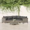 VidaXL Garden Lounge Set with Cushions 6 Pcs, Patio Furniture Set, Outdoor Furniture, Patio Sofa, Modern, 3187278