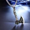 European and American Wolf Axe Titanium Steel Necklace Pendant Personalized Necklace