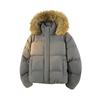 Hooded Cotton Jacket Men Women Thick Fur Collar Bread Coat Winter Short Parkas Outwear Cotton Jacket